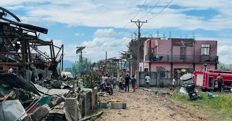 মিয়ানমারে বিস্ফোরণ